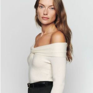 Natalia Cashmere Twist Front Sweater